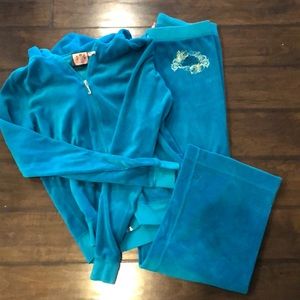 Teal Juicy couture Sweat suit
